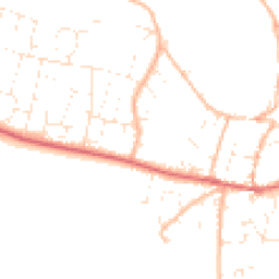 Daytime road noise heatmap for EX33 1BL