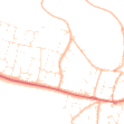 Daytime road noise heatmap for EX33 1BN