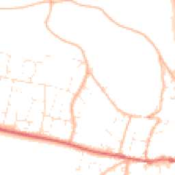 Daytime road noise heatmap for EX33 1BP