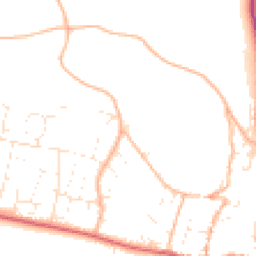 Daytime road noise heatmap for EX33 1BS