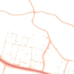 Daytime road noise heatmap for EX33 1BT
