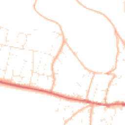 Daytime road noise heatmap for EX33 1BW