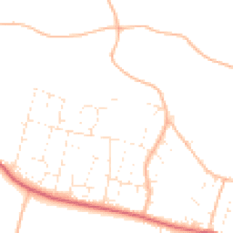 Daytime road noise heatmap for EX33 1BX