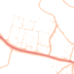 Daytime road noise heatmap for EX33 1BZ