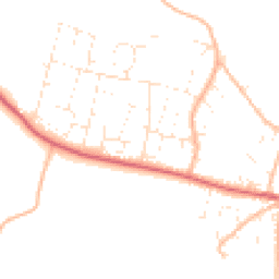 Daytime road noise heatmap for EX33 1DA