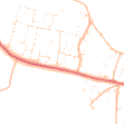 Daytime road noise heatmap for EX33 1DD