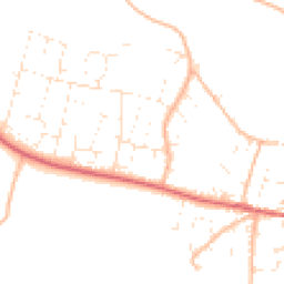 Daytime road noise heatmap for EX33 1DE