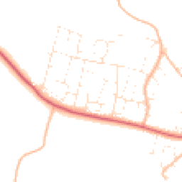 Daytime road noise heatmap for EX33 1DN