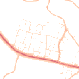 Daytime road noise heatmap for EX33 1DP