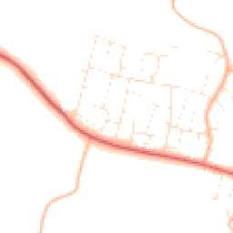Daytime road noise heatmap for EX33 1DX