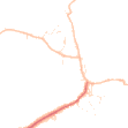 Daytime road noise heatmap for EX33 1NR