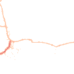 Daytime road noise heatmap for EX33 1PQ