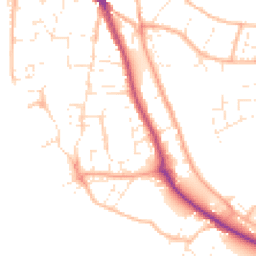 Daytime road noise heatmap for EX33 2AY
