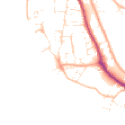 Daytime road noise heatmap for EX33 2BG