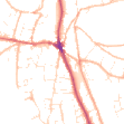 Daytime road noise heatmap for EX33 2DB
