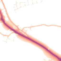 Daytime road noise heatmap for EX33 2DQ