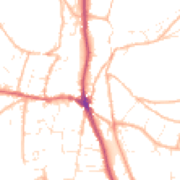 Daytime road noise heatmap for EX33 2EB