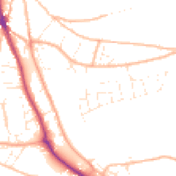 Daytime road noise heatmap for EX33 2HL