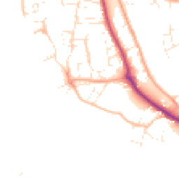 Daytime road noise heatmap for EX33 2HU