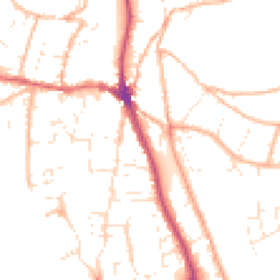 Daytime road noise heatmap for EX33 2JL