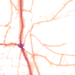 Daytime road noise heatmap for EX33 2LD