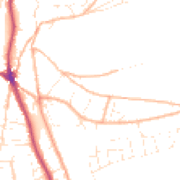 Daytime road noise heatmap for EX33 2LF