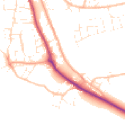 Daytime road noise heatmap for EX33 2PA