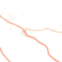 Daytime road noise heatmap for EX34 0PJ