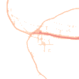 Daytime road noise heatmap for EX34 7BW