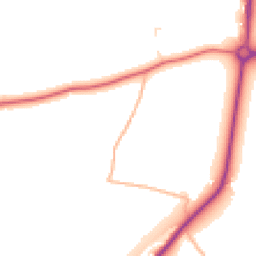 Daytime road noise heatmap for EX34 8NX