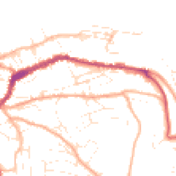Daytime road noise heatmap for EX34 9JZ