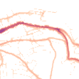 Daytime road noise heatmap for EX34 9LD