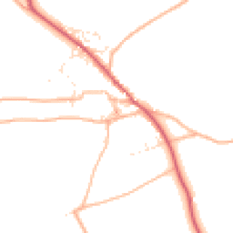 Daytime road noise heatmap for EX37 9AY