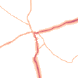Daytime road noise heatmap for EX37 9HU