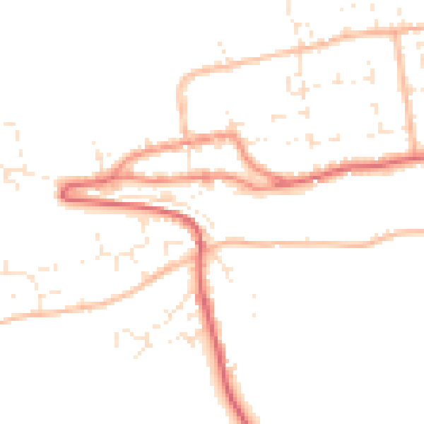 Daytime road noise heatmap for EX39 1AG