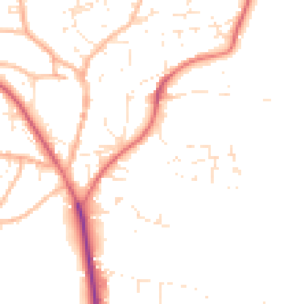 Daytime road noise heatmap for EX39 1AP