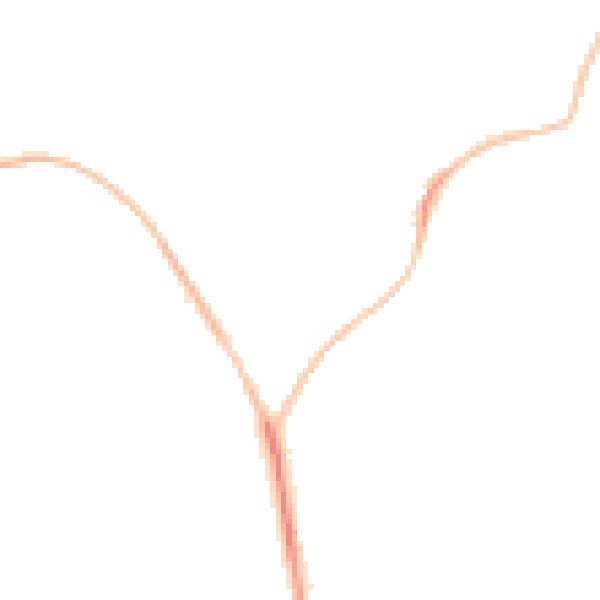 Night-time road noise heatmap for EX39 1AT