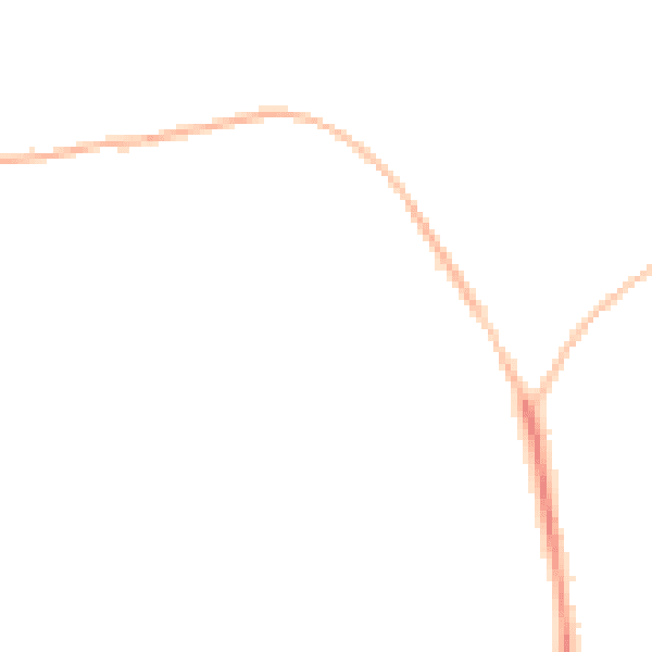 Night-time road noise heatmap for EX39 1BD