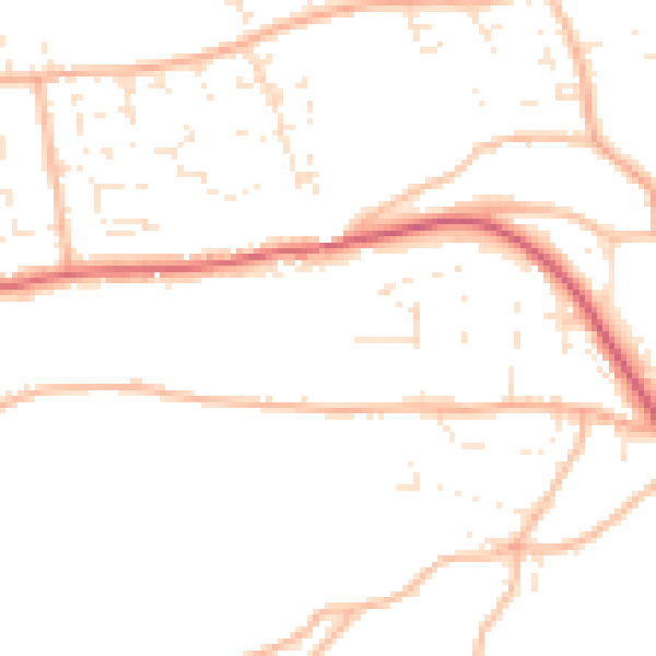 Daytime road noise heatmap for EX39 1BG
