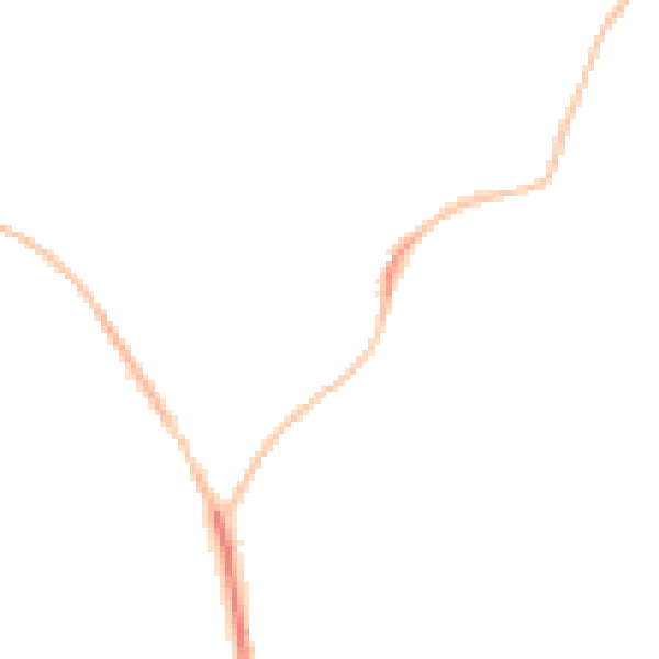Night-time road noise heatmap for EX39 1BU