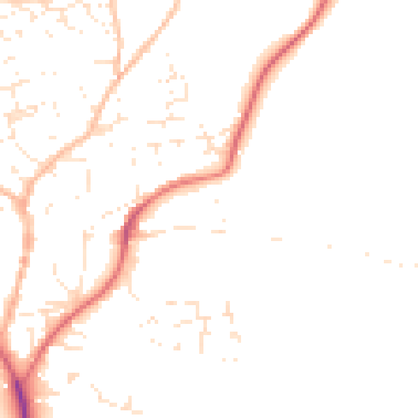 Daytime road noise heatmap for EX39 1DA