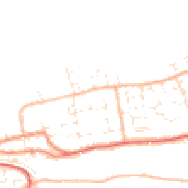 Daytime road noise heatmap for EX39 1HH