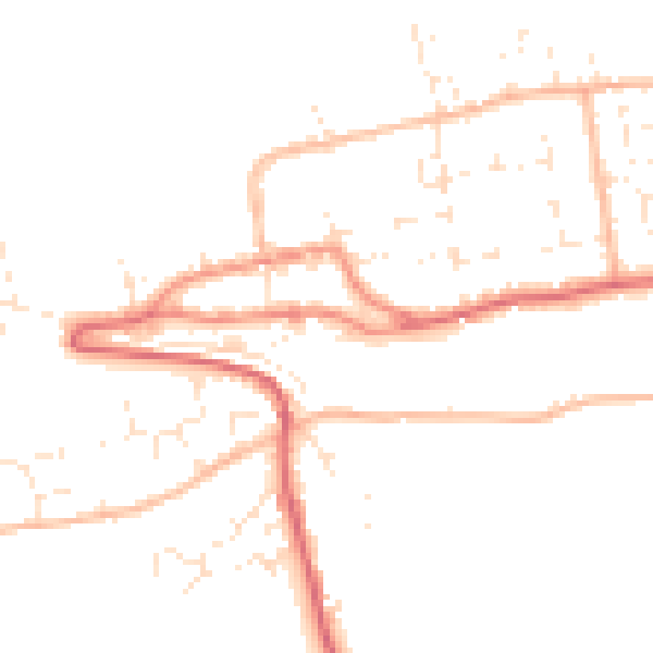 Daytime road noise heatmap for EX39 1JA