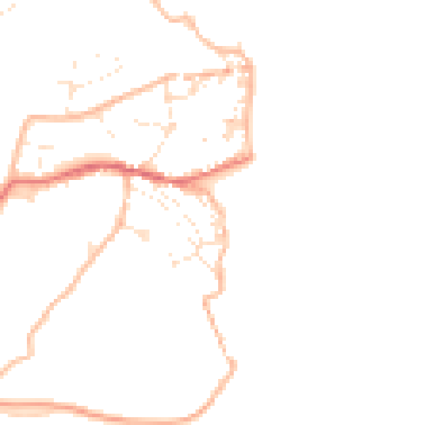 Daytime road noise heatmap for EX39 1LU