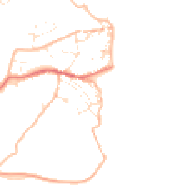 Daytime road noise heatmap for EX39 1QJ