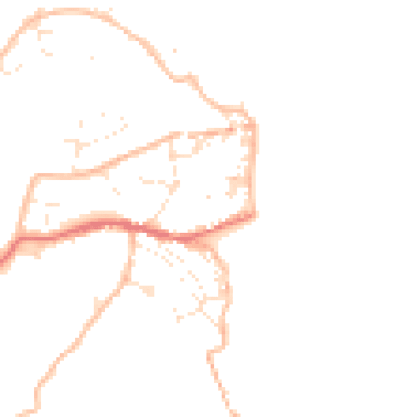 Daytime road noise heatmap for EX39 1QR