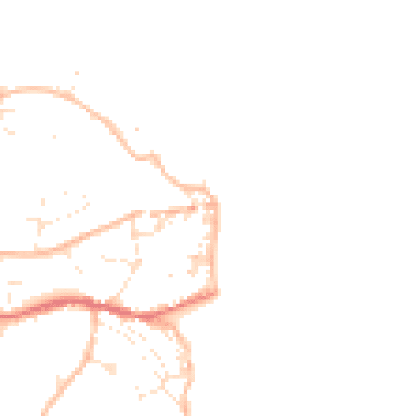 Daytime road noise heatmap for EX39 1RH