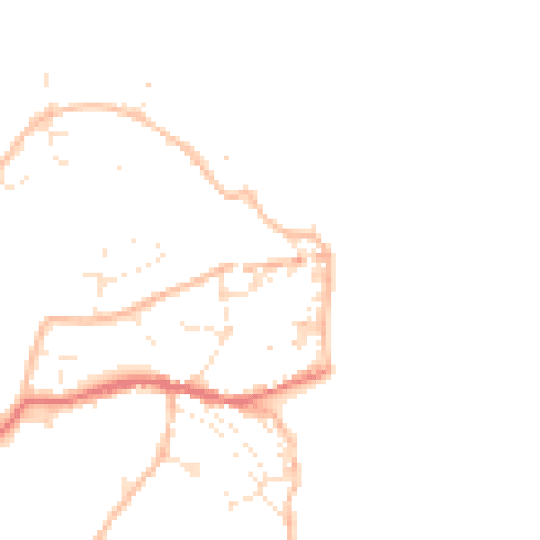 Daytime road noise heatmap for EX39 1RJ