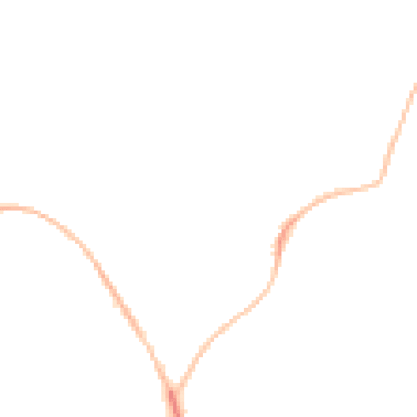 Night-time road noise heatmap for EX39 1SX