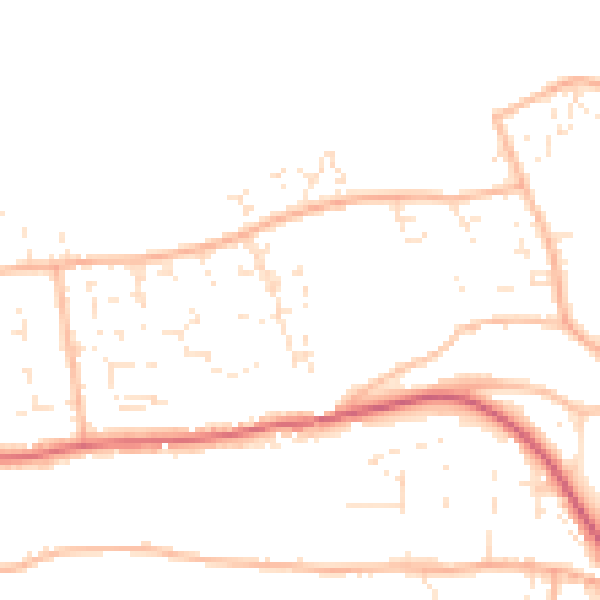 Daytime road noise heatmap for EX39 1UP